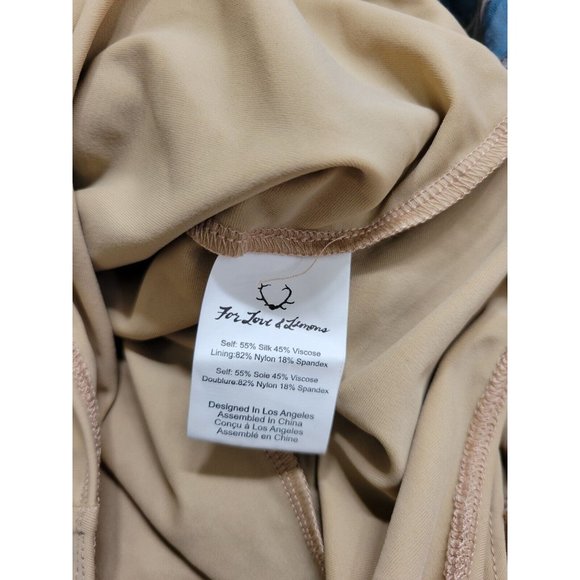 NEW -  For The Love Of Lemons XS Juliet Maxi Dress Silk Blend Jade Bodysuit - Picture 11 of 16